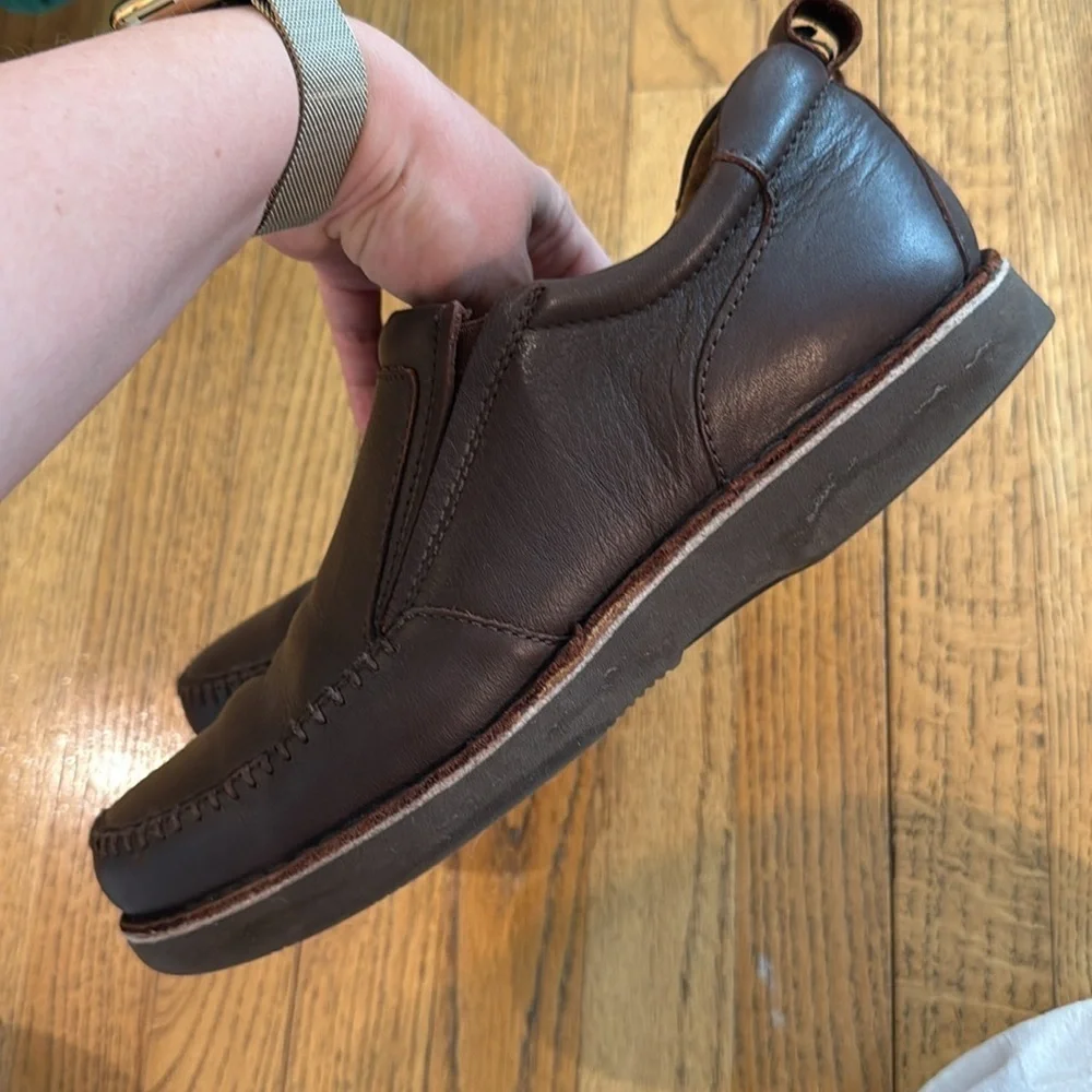 Sam Hubbard Brown Full-Grain Leather Loafers — Men’s Size 10